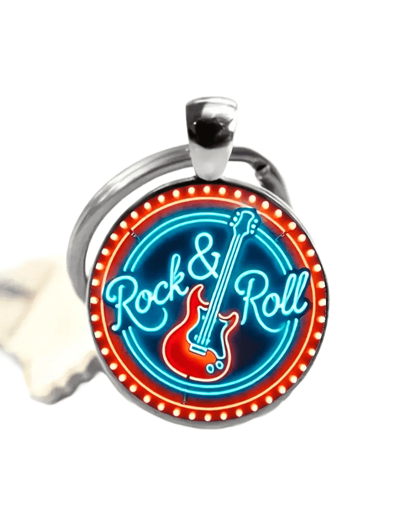 Music Legends - N45 Llavero metálico Neon Rock & Roll - D2fy - Direct To Fans - D2fy