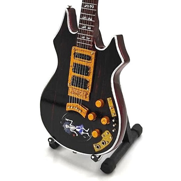 Music Legends - N5531 Mini Guitarra de Colección Madera Oscura con Detalles Dorados (Años 70) - Inspirada en Grateful Dead - D2fy - Direct To Fans - Music Legends