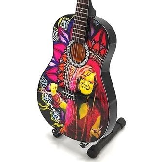 Music Legends - N6491 Mini Guitarra de Colección Acústica Psicodélica (Años 60) - Inspirada en Janis Joplin - D2fy - Direct To Fans - Music Legends