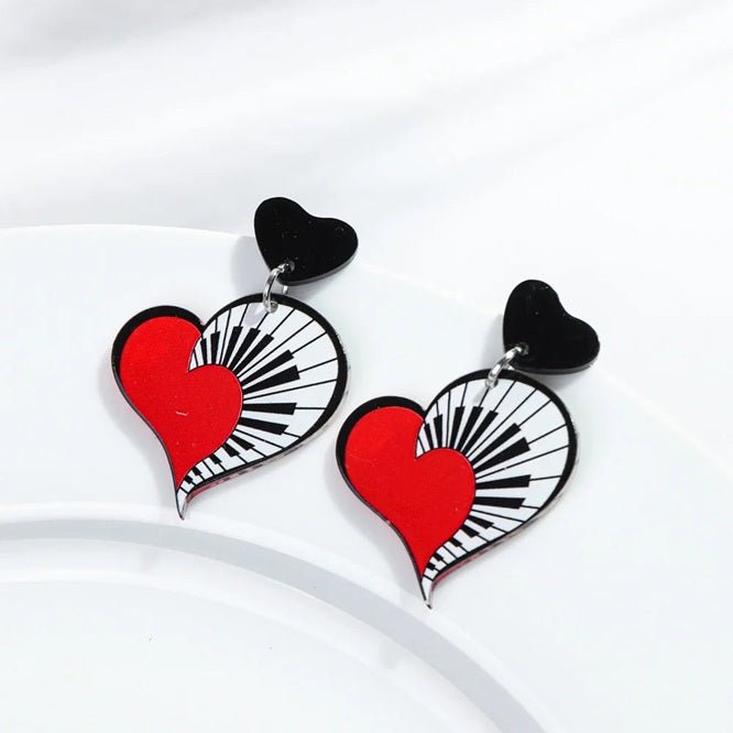 Music Legends - N685 Pendientes "Love Piano" - D2fy - Direct To Fans - Music Legends