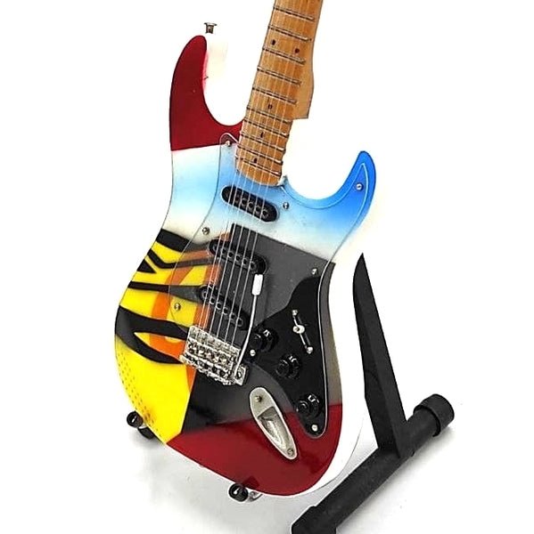 Music Legends - N741 Mini Guitarra de Colección Pintada Psicodélica (Años 70) - Inspirada en Eric Clapton - D2fy - Direct To Fans - Music Legends