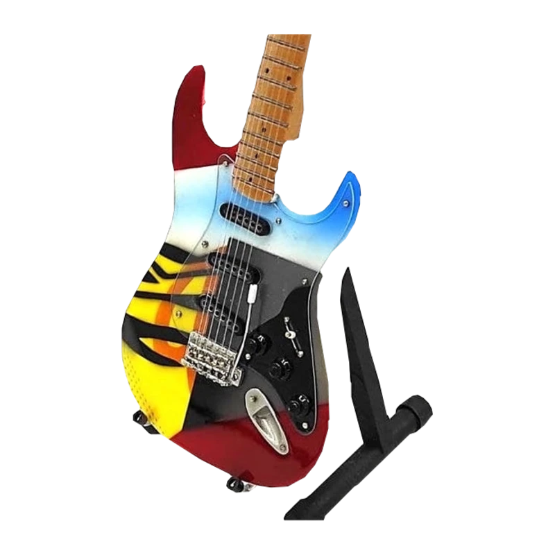 Music Legends - N741 Mini Guitarra de Colección Pintada Psicodélica (Años 70) - Inspirada en Eric Clapton - D2fy - Direct To Fans - Music Legends
