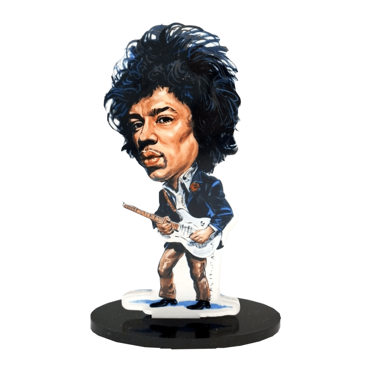 Music Legends - N81 Figura Acrílica Guitarrista con Melena Afro - Inspirada en Jimi Hendrix - D2fy - Direct To Fans - Music Legends