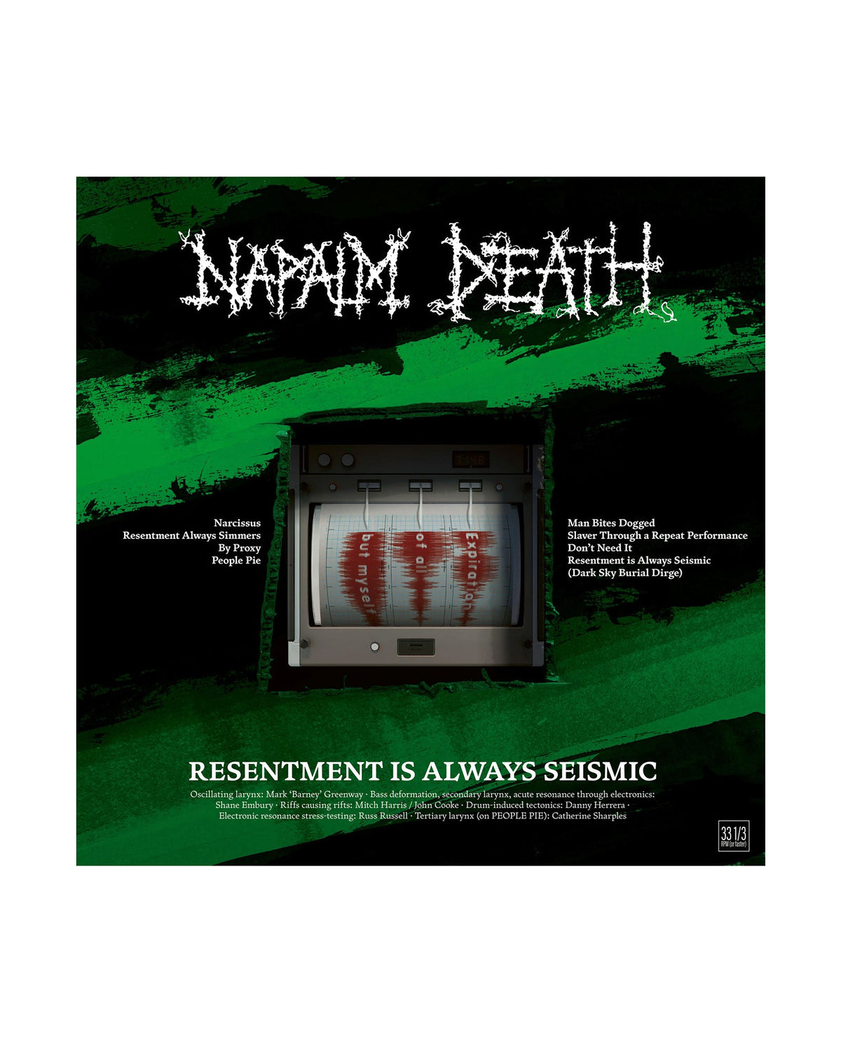 Napalm Death - CD "Resentment is Always Seismic - a final throw of Throes" - D2fy · Rocktud - Rocktud