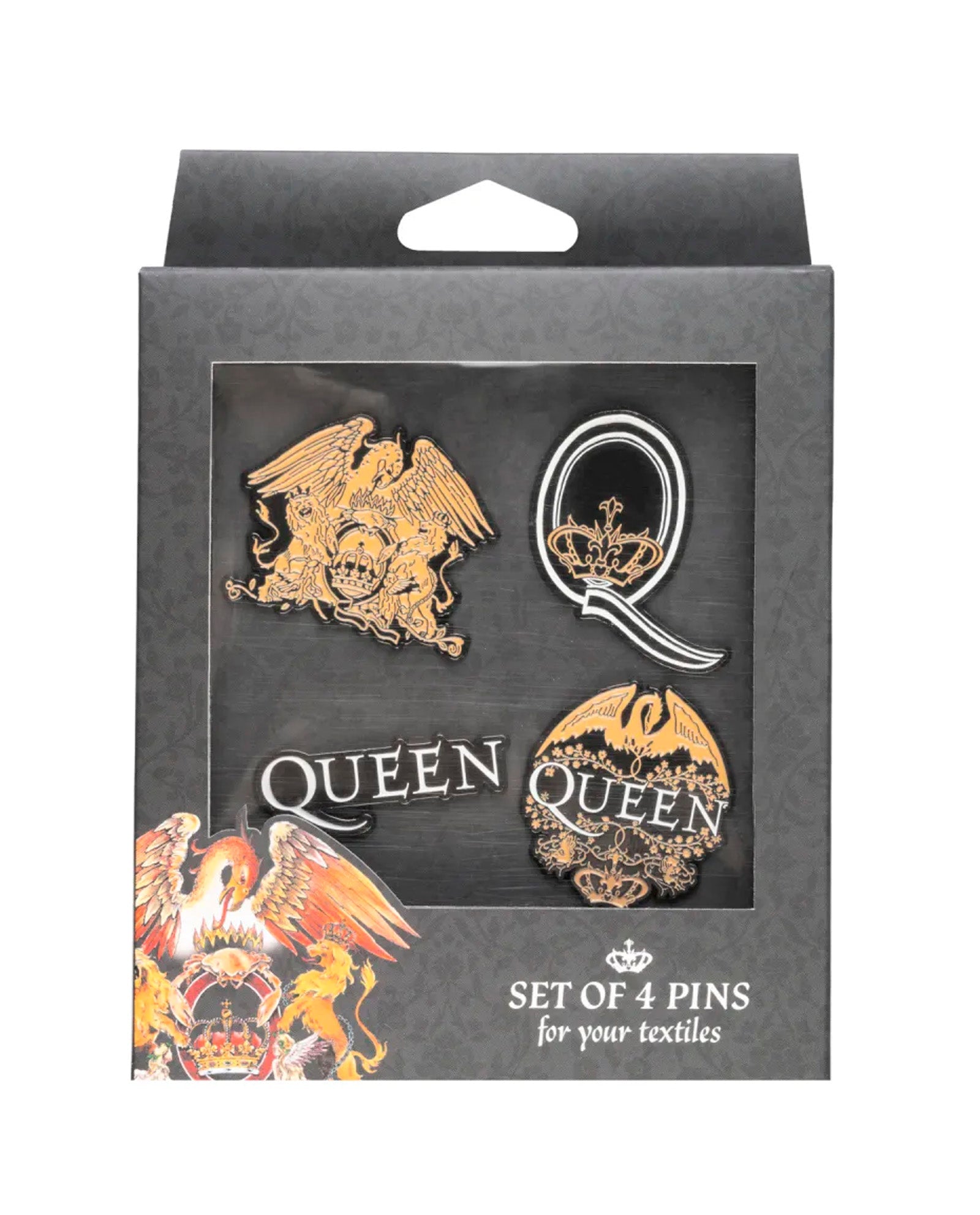 Queen - Set 4 pins "Queen" - D2fy · Rocktud - Rocktud