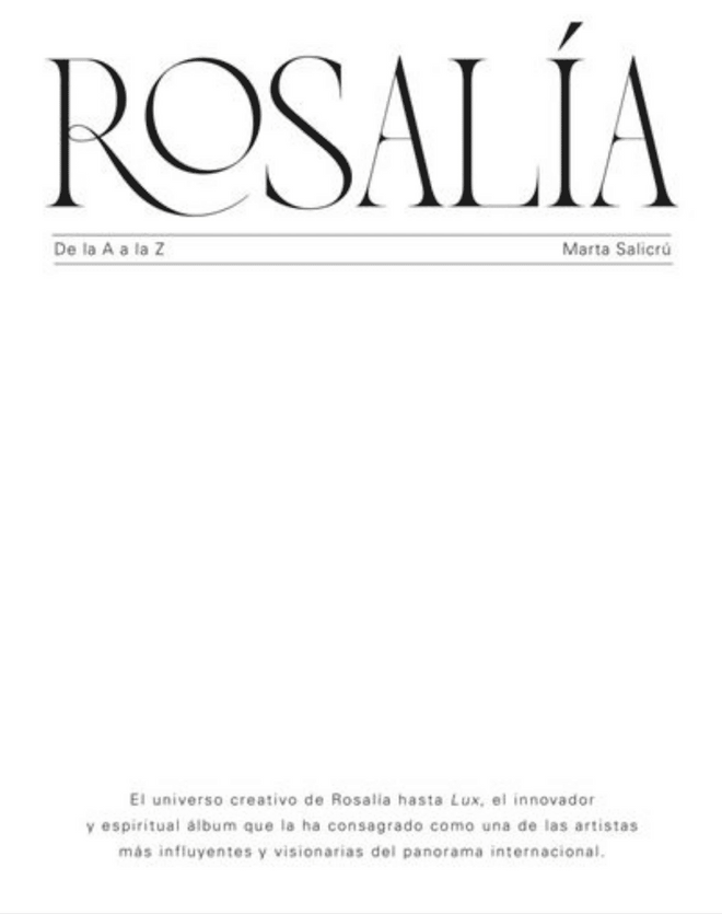 Rosalia - Libro "Rosalia de la a a la Z" - D2fy - Direct To Fans - Rosalia