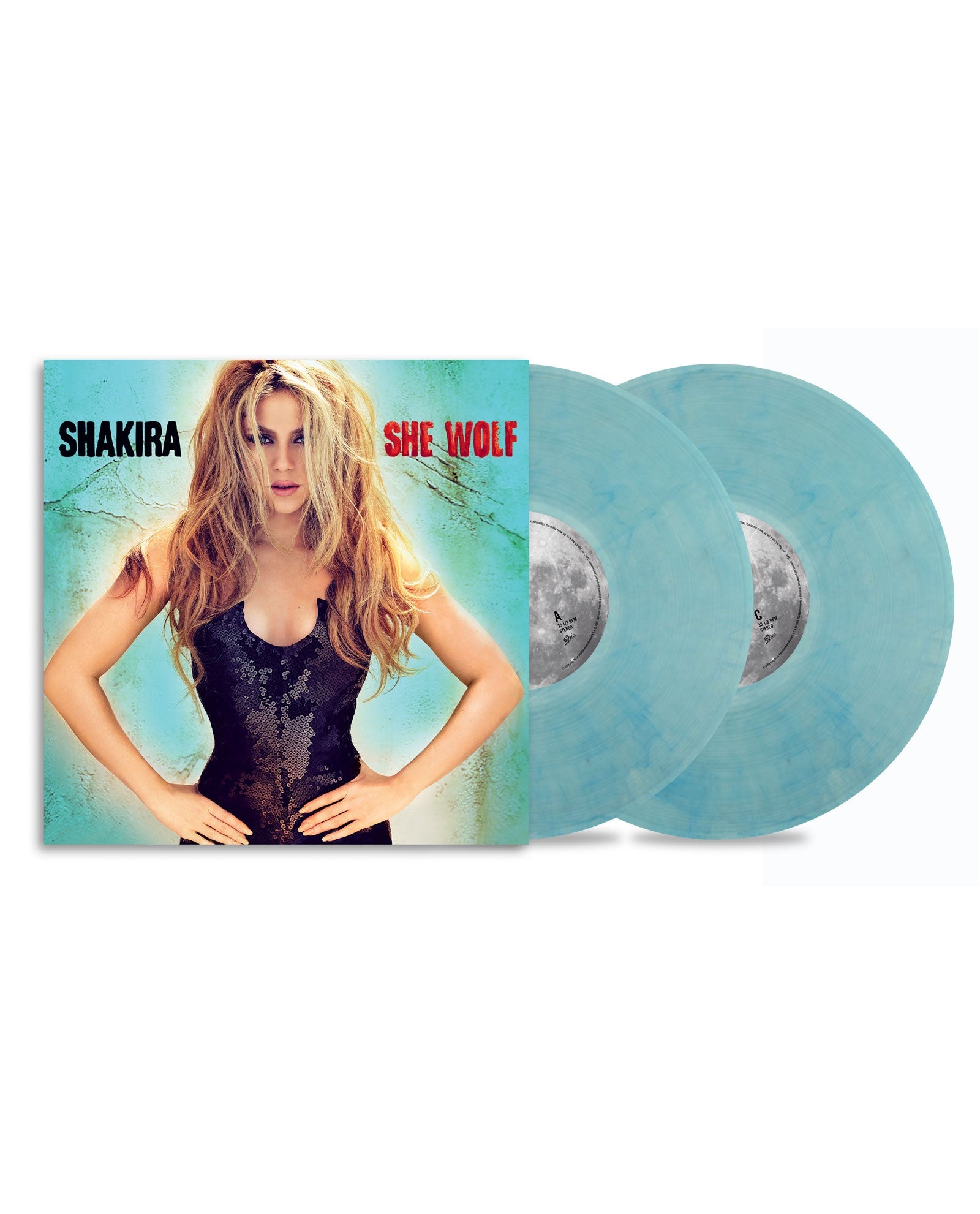 Shakira - 2LP Vinilo Turquesa "She Wolf" - D2fy · Rocktud - D2fy