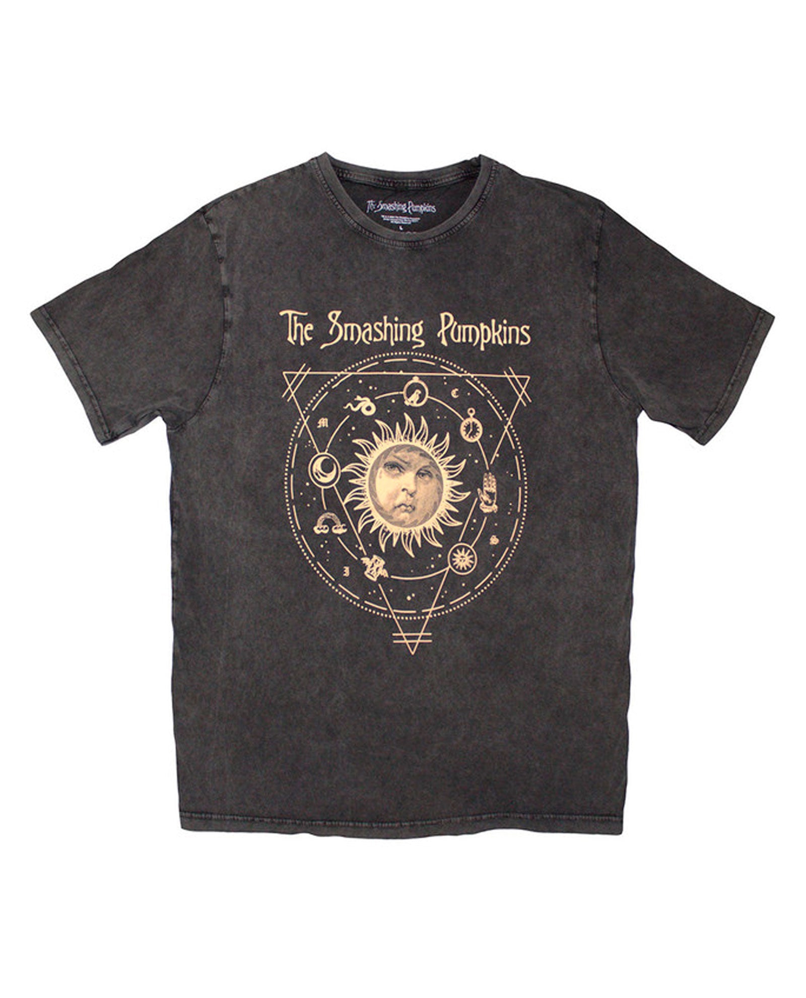 Smashing Pumpkins - Camiseta "Celestial Sun" Negro Vintage Unisex - D2fy · Rocktud - Rocktud