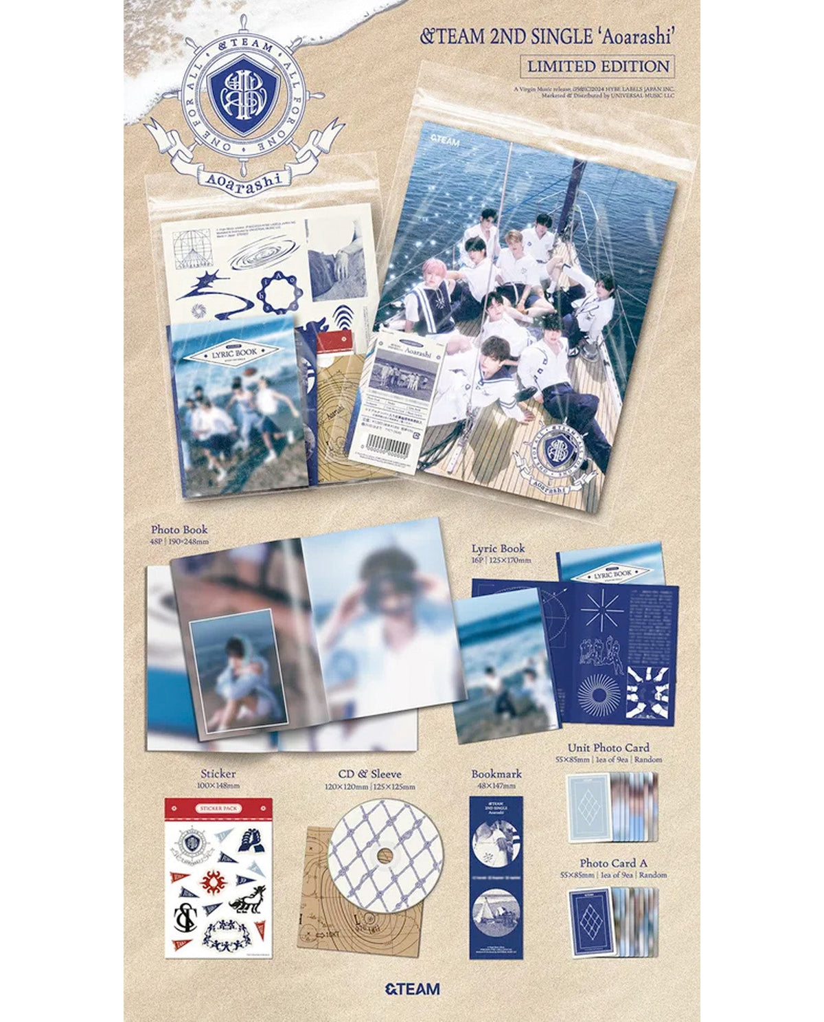 &Team - CD "Aoarashi" (Limited Edition) - D2fy · Rocktud - D2fy