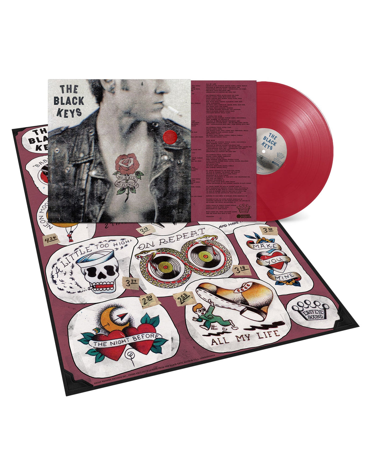 The Black Keys - LP Vinilo Rojo + Póster "No rain, no flowers" - D2fy · Rocktud - Rocktud