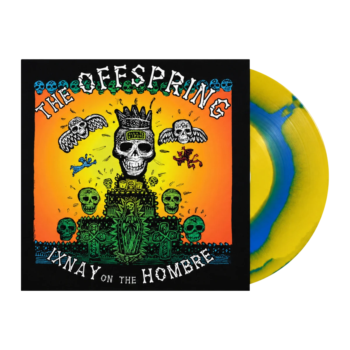 The Offspring - LP Vinilo Amarillo y Azul Marmolado "Ixnay On The Hombre"