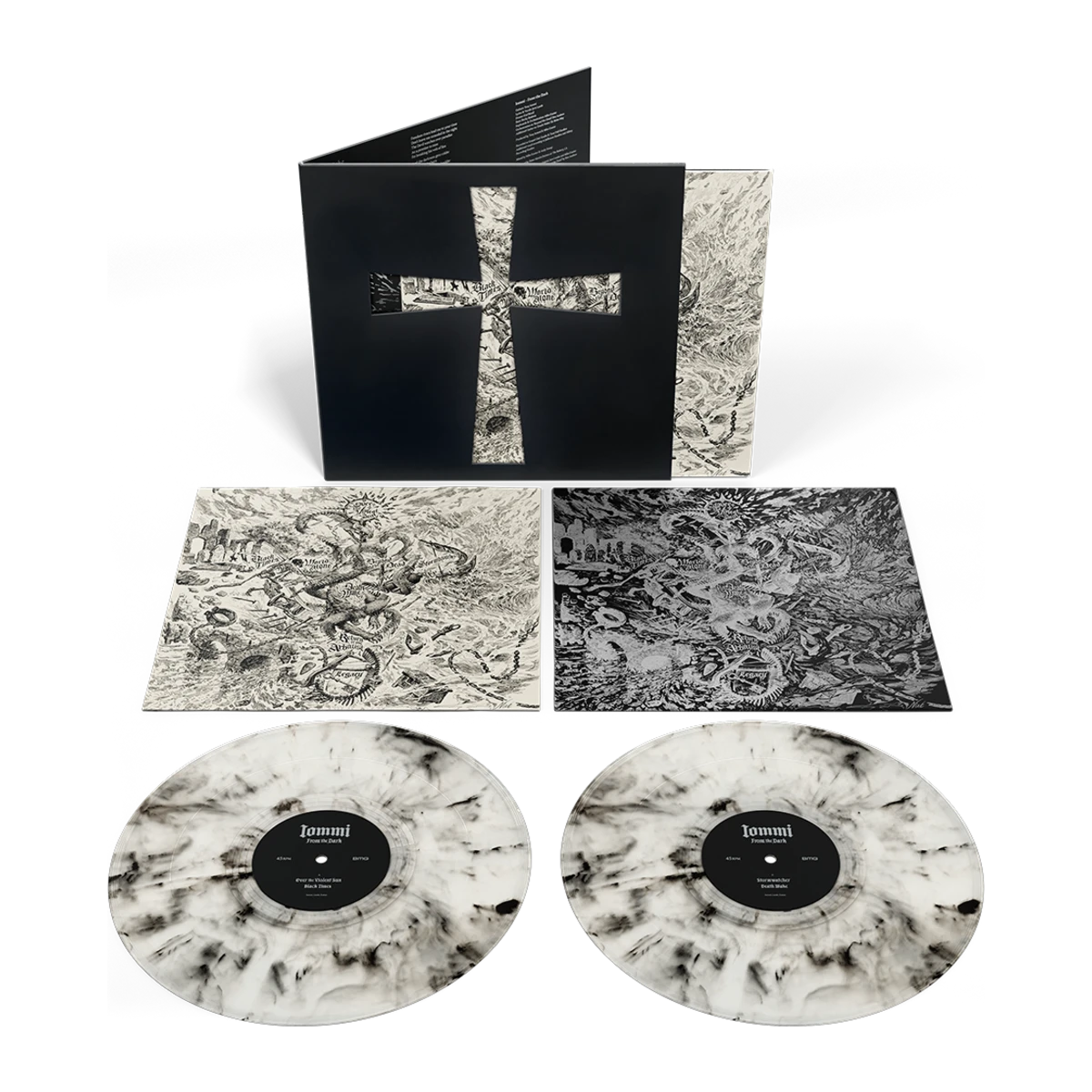 Tony Iommi - 2LP Vinilo Mármol Blanco y Negro "From The Dark"