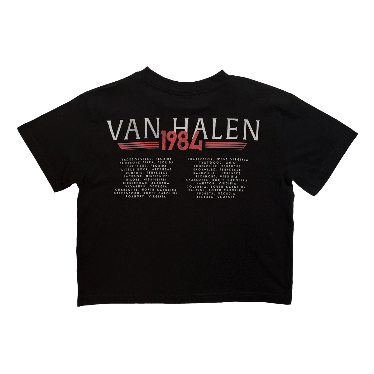 Van Halen - Camiseta Mujer Crop "84 Tour" - D2fy - Direct To Fans - Van Halen