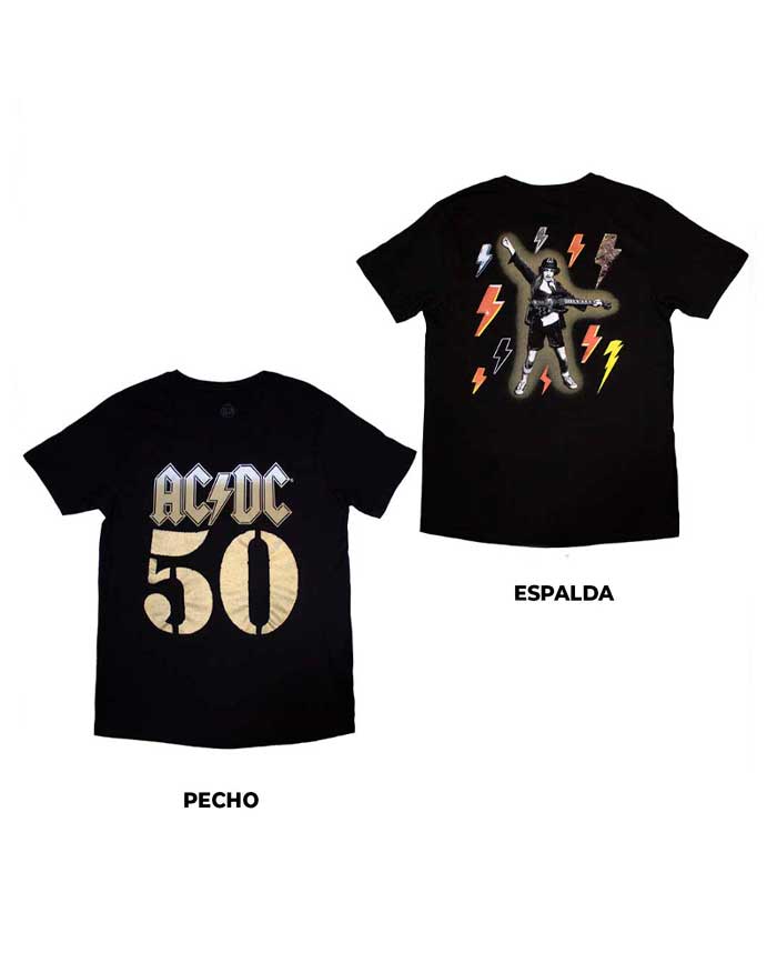 AC/DC - Camiseta "Bolt Array (Especial 50 Aniversario)" Unisex - D2fy · Rocktud - Rocktud