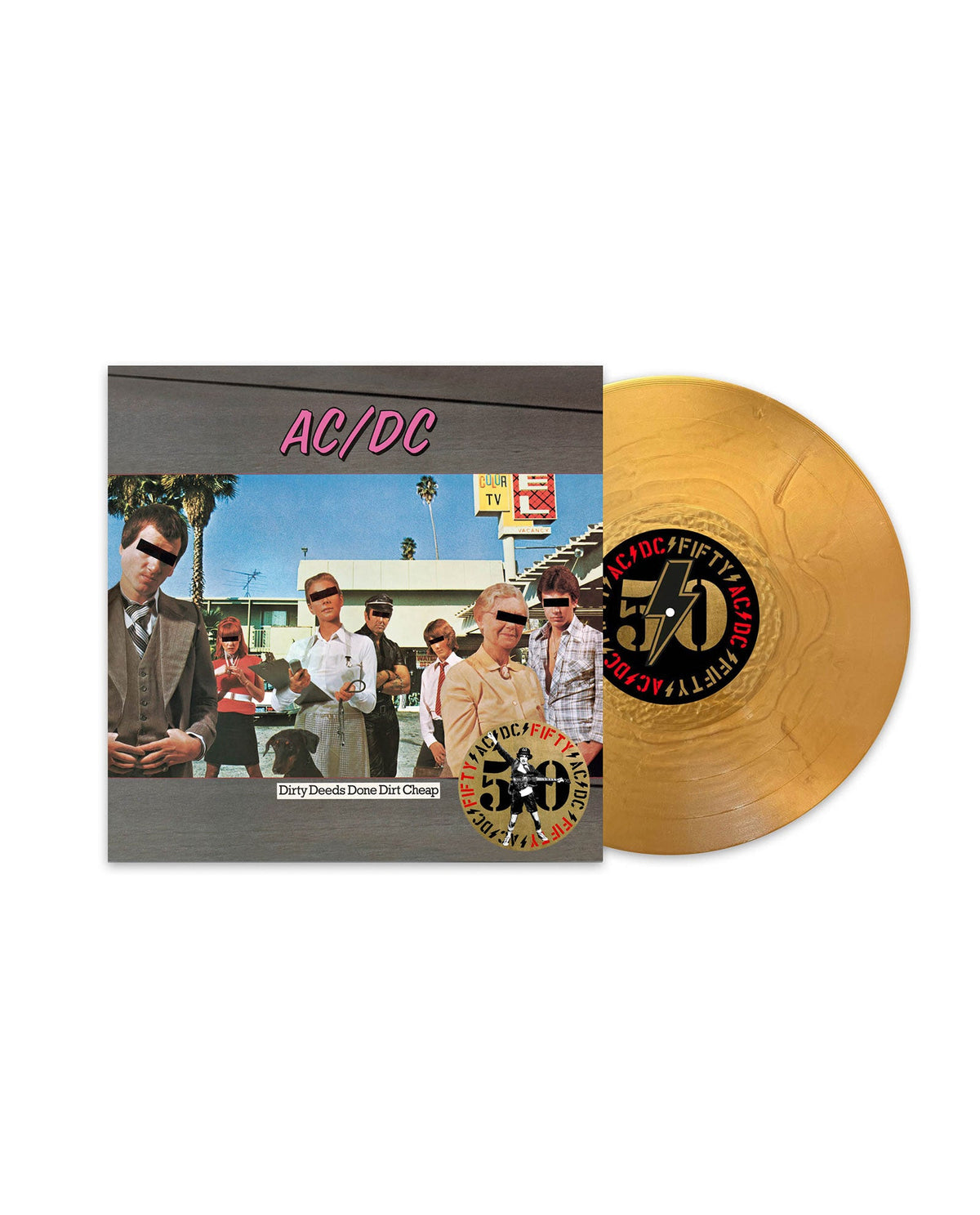 AC/DC - LP Vinilo Dorado "Dirty Deeds Done Dirt Cheap" Ed. 50 aniversario - D2fy · Rocktud - Rocktud