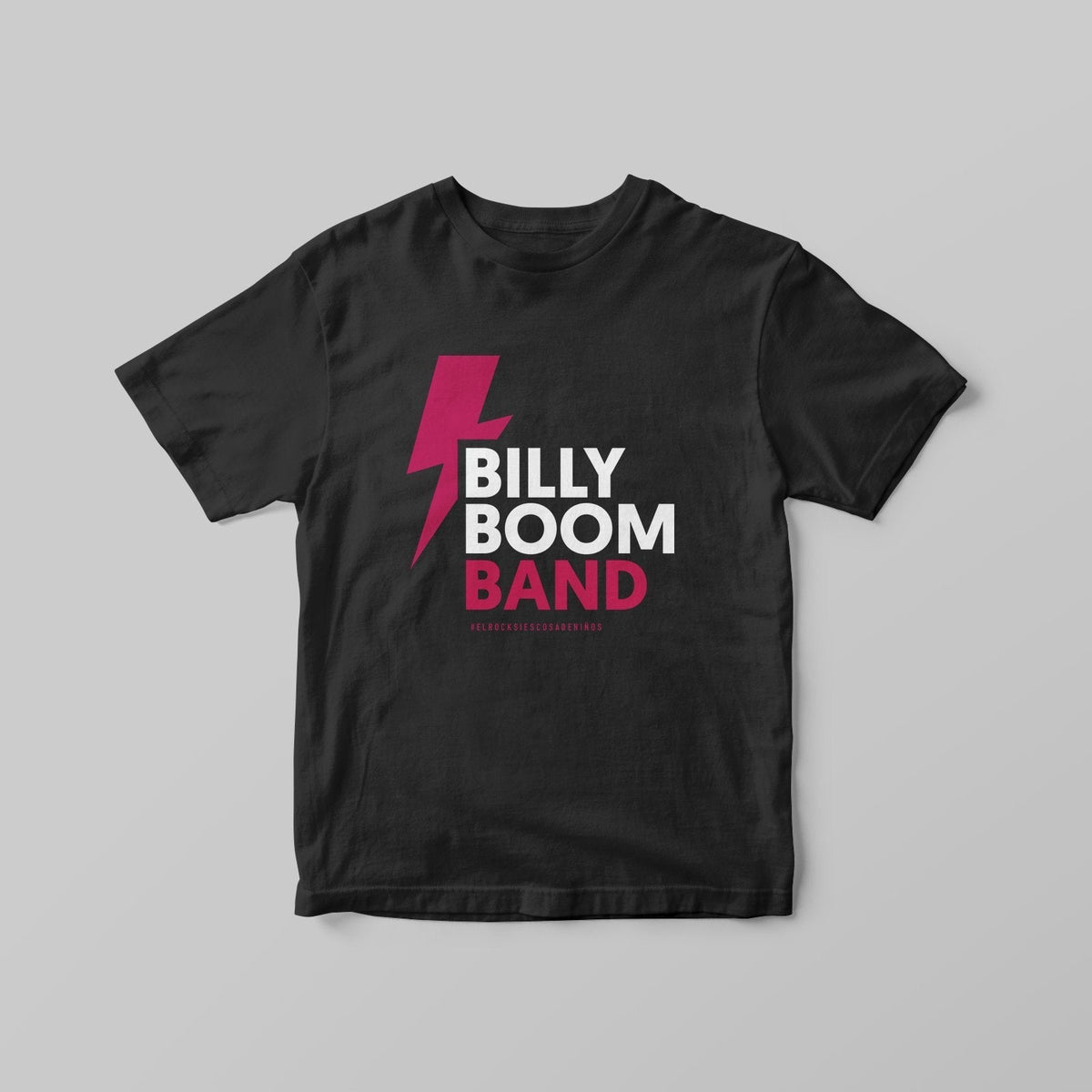 Billy Boom Band - Camiseta Rayo Negra - D2fy · Rocktud - Billy Boom Band