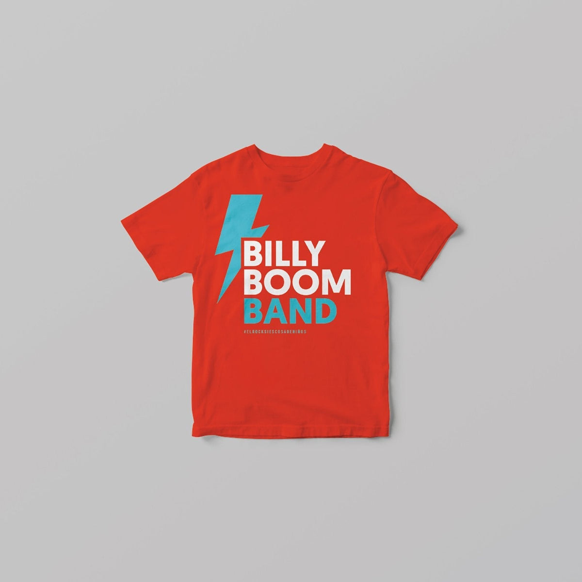 Billy Boom Band - Camiseta Rayo Roja - D2fy · Rocktud - Billy Boom Band
