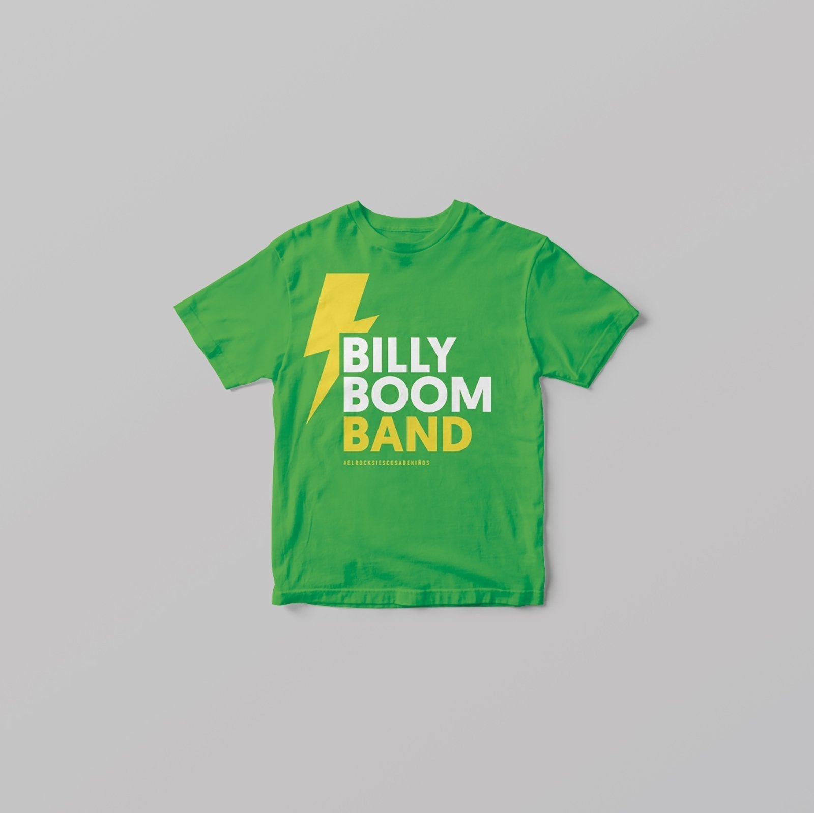 Billy Boom Band - Camiseta Rayo Verde - D2fy · Rocktud - Billy Boom Band