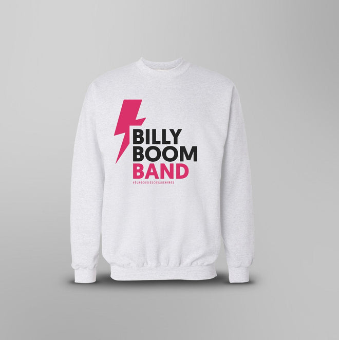 Billy Boom Band - Sudadera Rayo Blanca - D2fy · Rocktud - Billy Boom Band