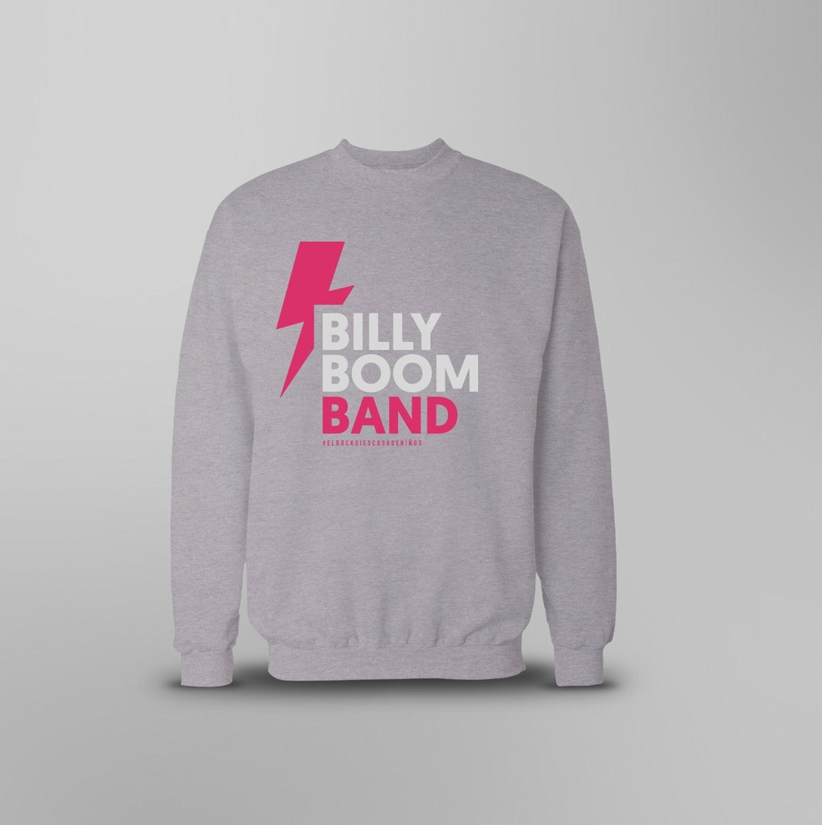 Billy Boom Band - Sudadera Rayo Gris - D2fy · Rocktud - Billy Boom Band