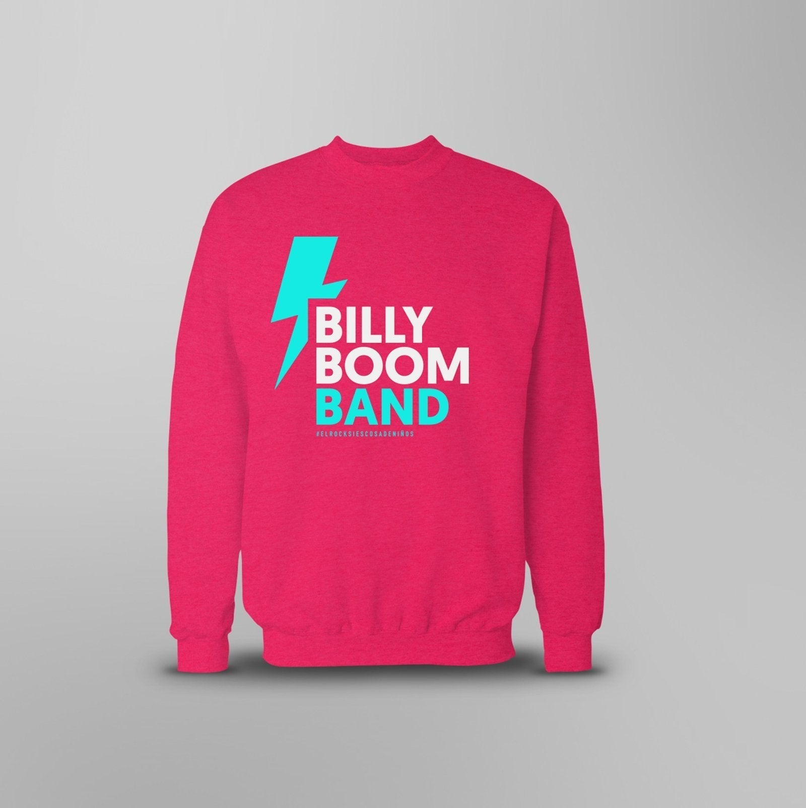 Billy Boom Band - Sudadera Rayo Rosa - D2fy · Rocktud - Billy Boom Band