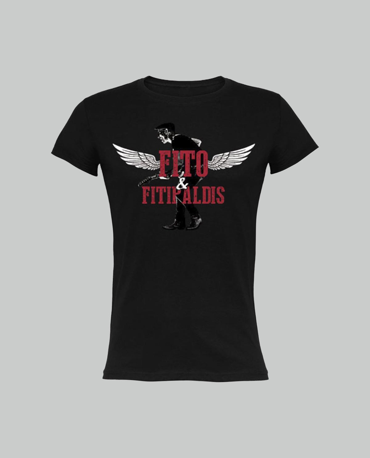 Camiseta Alas Mujer Negro - Rocktud - Fito y Fitipaldis