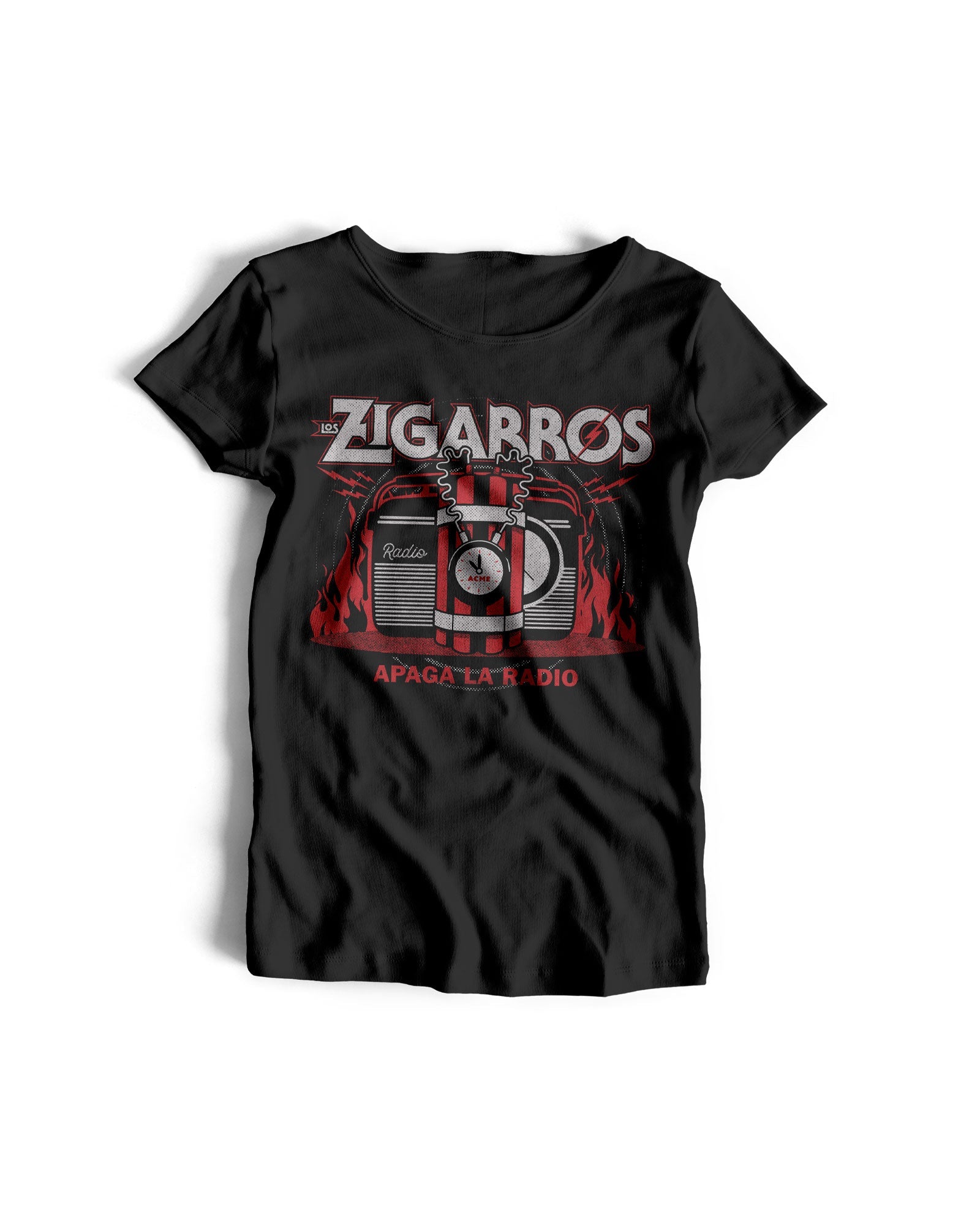 Camiseta "Apaga La Radio" Mujer - Los Zigarros - Rocktud - Los Zigarros
