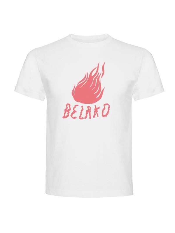 Camiseta Belako Blanca Fuego - Rocktud - Belako