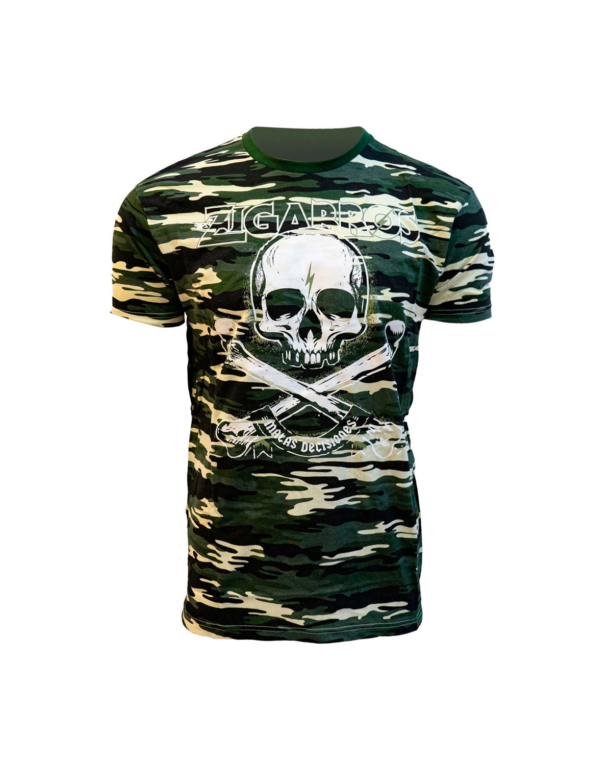 Camiseta "Calavera" Estampado Militar - Los Zigarros - Rocktud - Los Zigarros