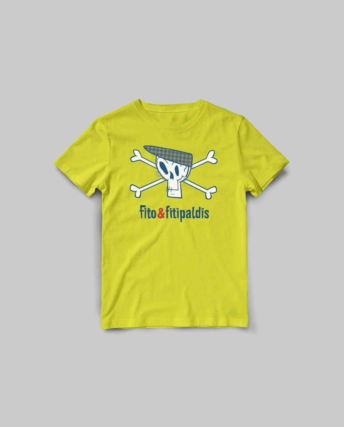 Camiseta Calavera Niño Amarilla - Rocktud - Fito y Fitipaldis