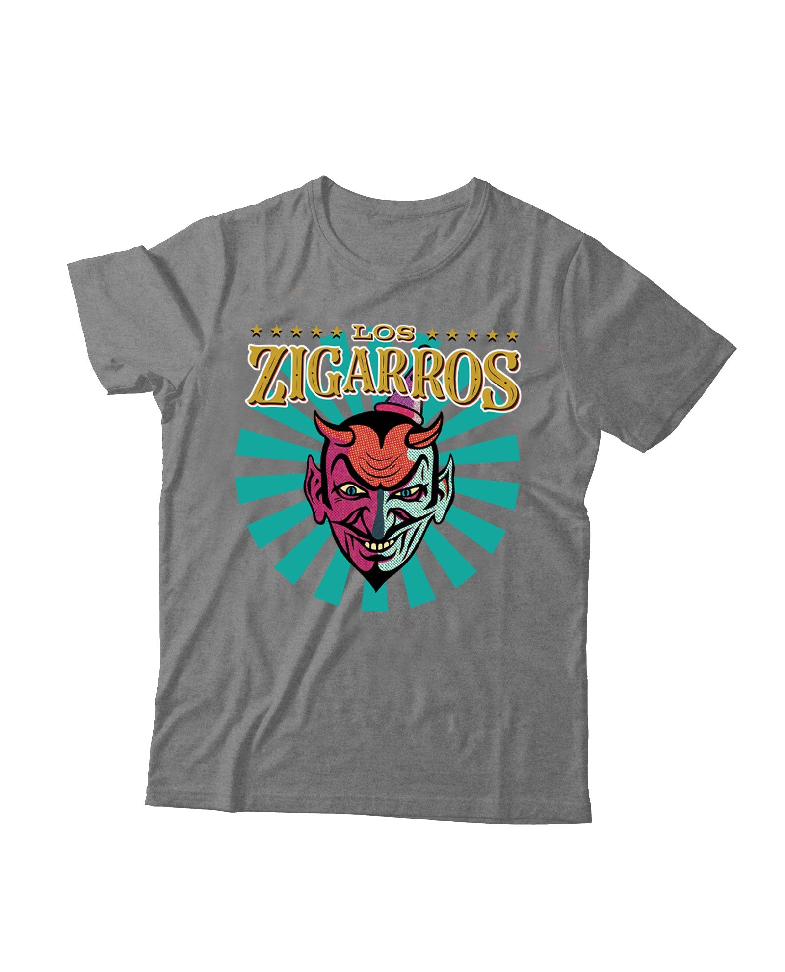 Camiseta "Demonio" Niño Gris - Los Zigarros - Rocktud - Los Zigarros