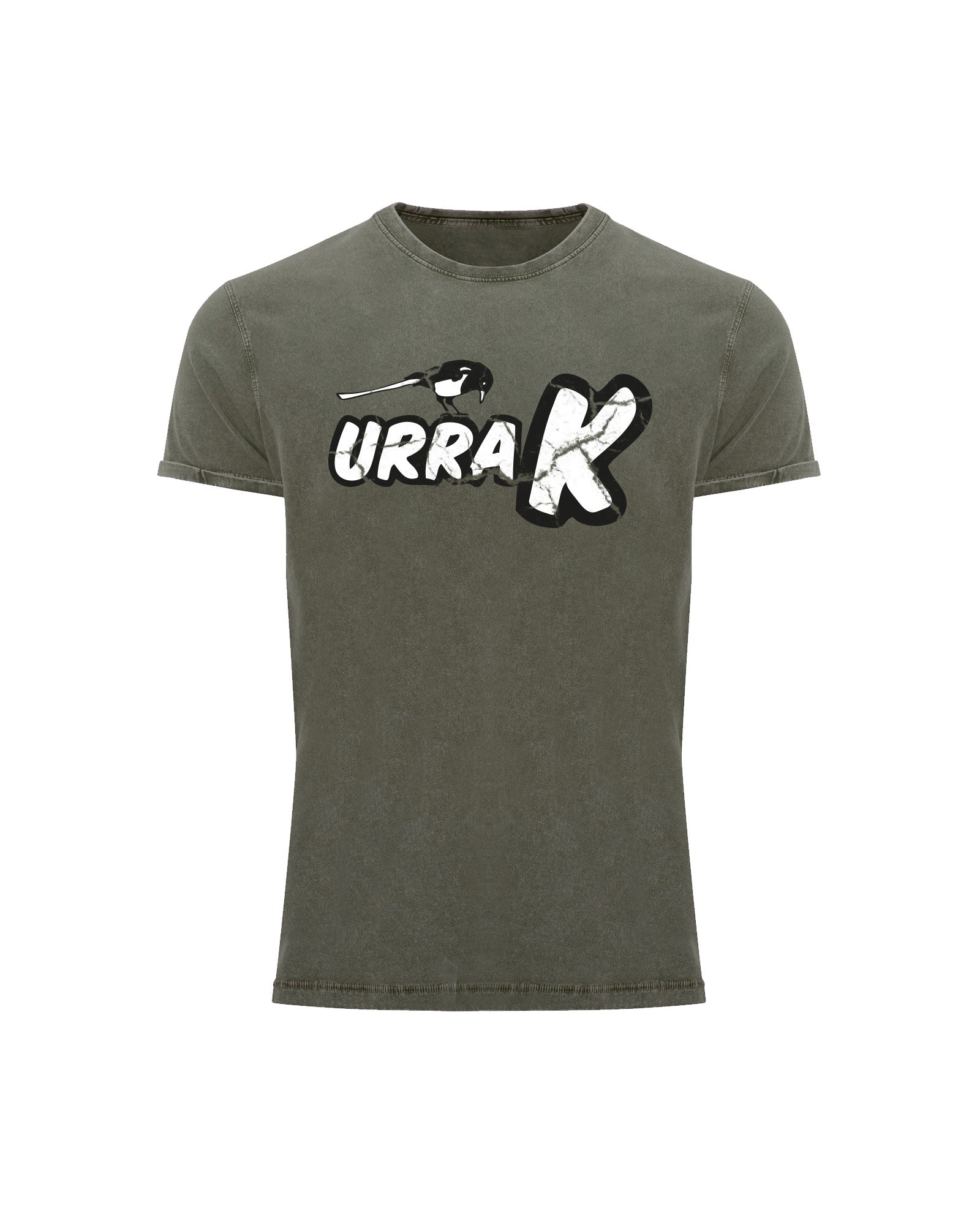 Camiseta Desgastada URRAK Logo - Verde - D2fy · Rocktud - Urrak