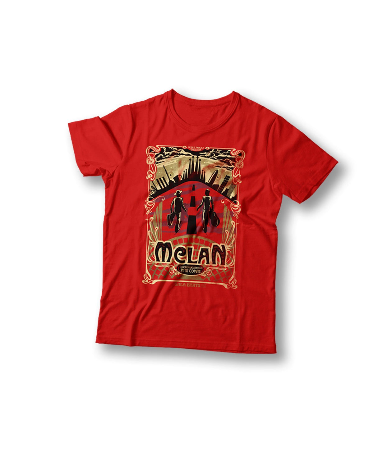 Camiseta Edición Especial "Concierto Acústico En Petit Comité" (Color Rojo) - M CLAN - Rocktud - m-clan