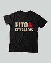Camiseta "Logo Edición Teatros" Hombre - Negra - Rocktud - Fito y Fitipaldis