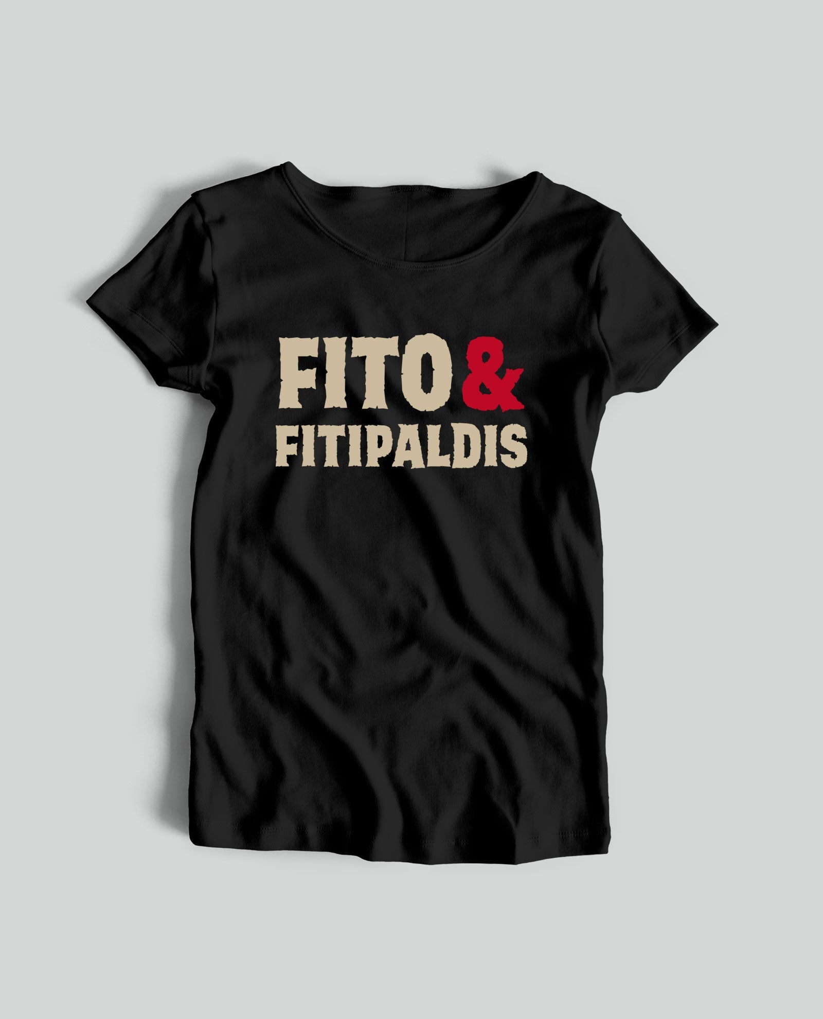 Camiseta "Logo Edición Teatros" Mujer - Negra - Rocktud - Fito y Fitipaldis