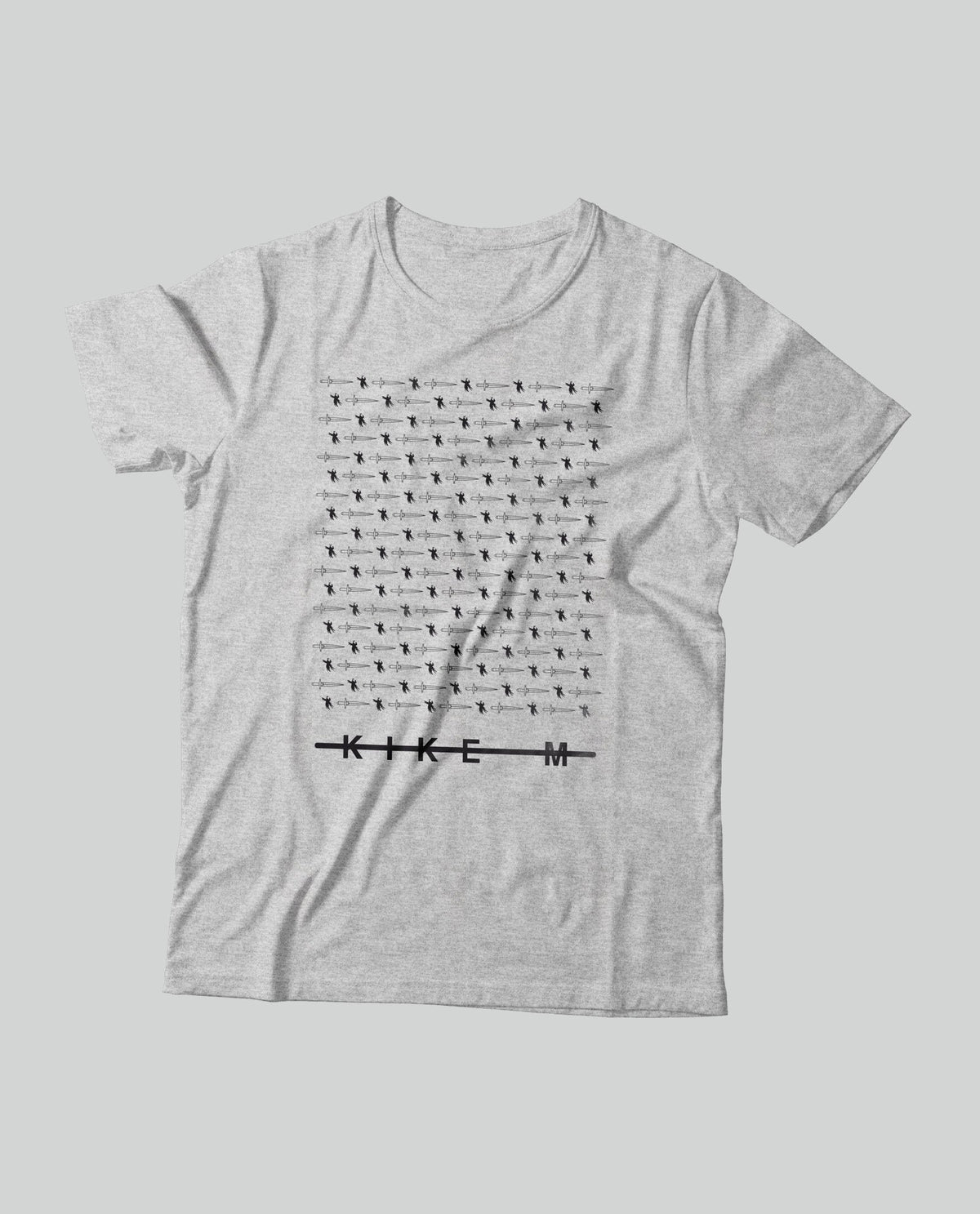 Camiseta "Puñales" Unisex Gris - KIKE M - Rocktud - Metales Preciosos