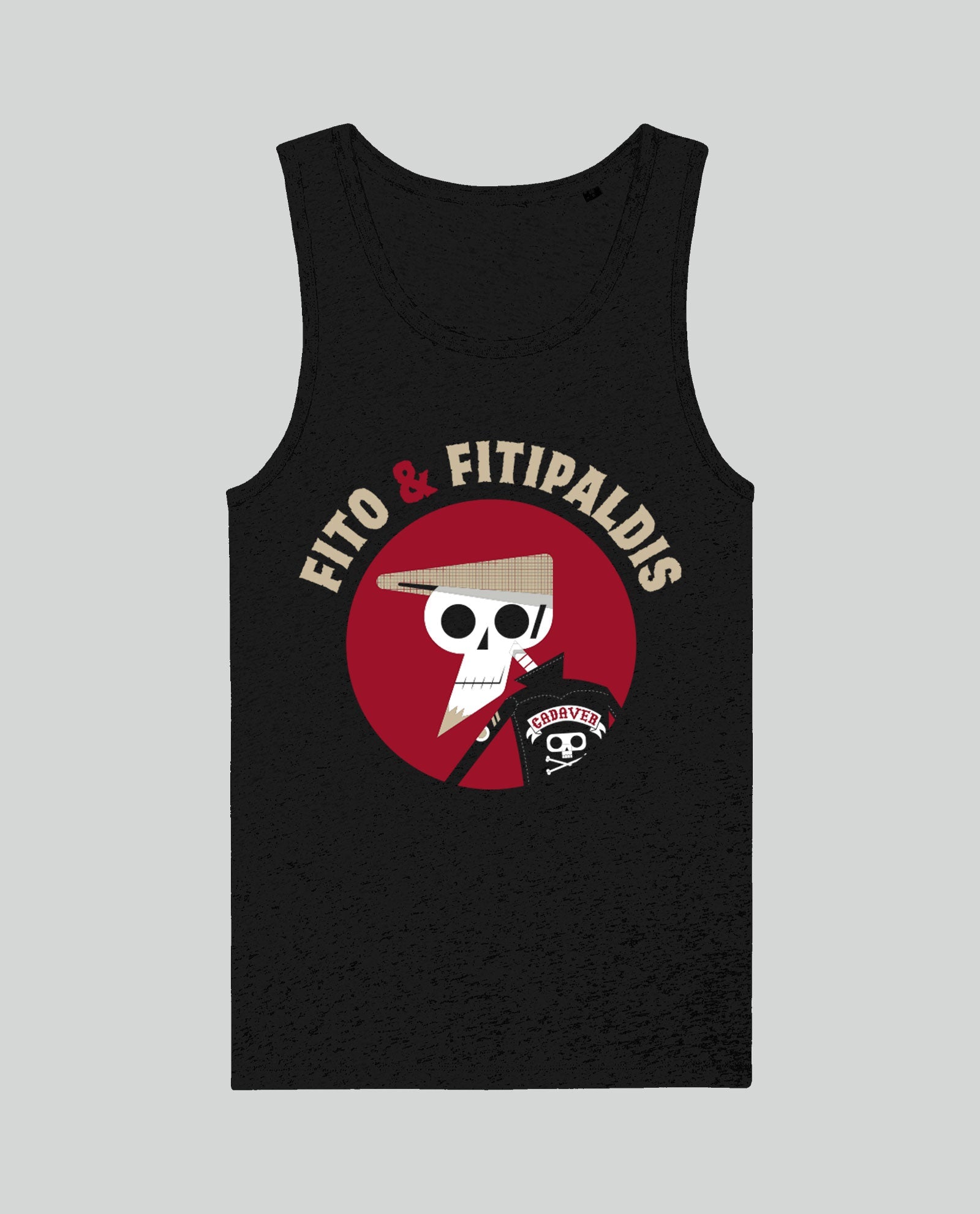 Camiseta Tirantes "Calavera Edición Teatros" Hombre - Fito & Fitipaldis - Rocktud - Fito y Fitipaldis