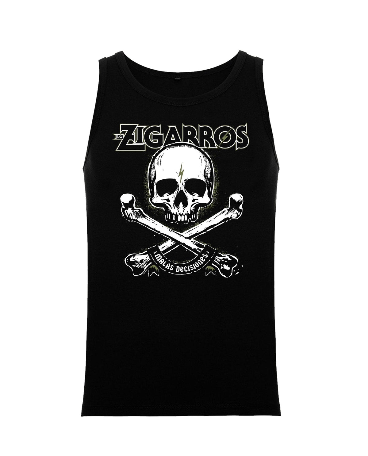 Camiseta Tirantes Calavera Hombre - Los Zigarros - Rocktud - Los Zigarros