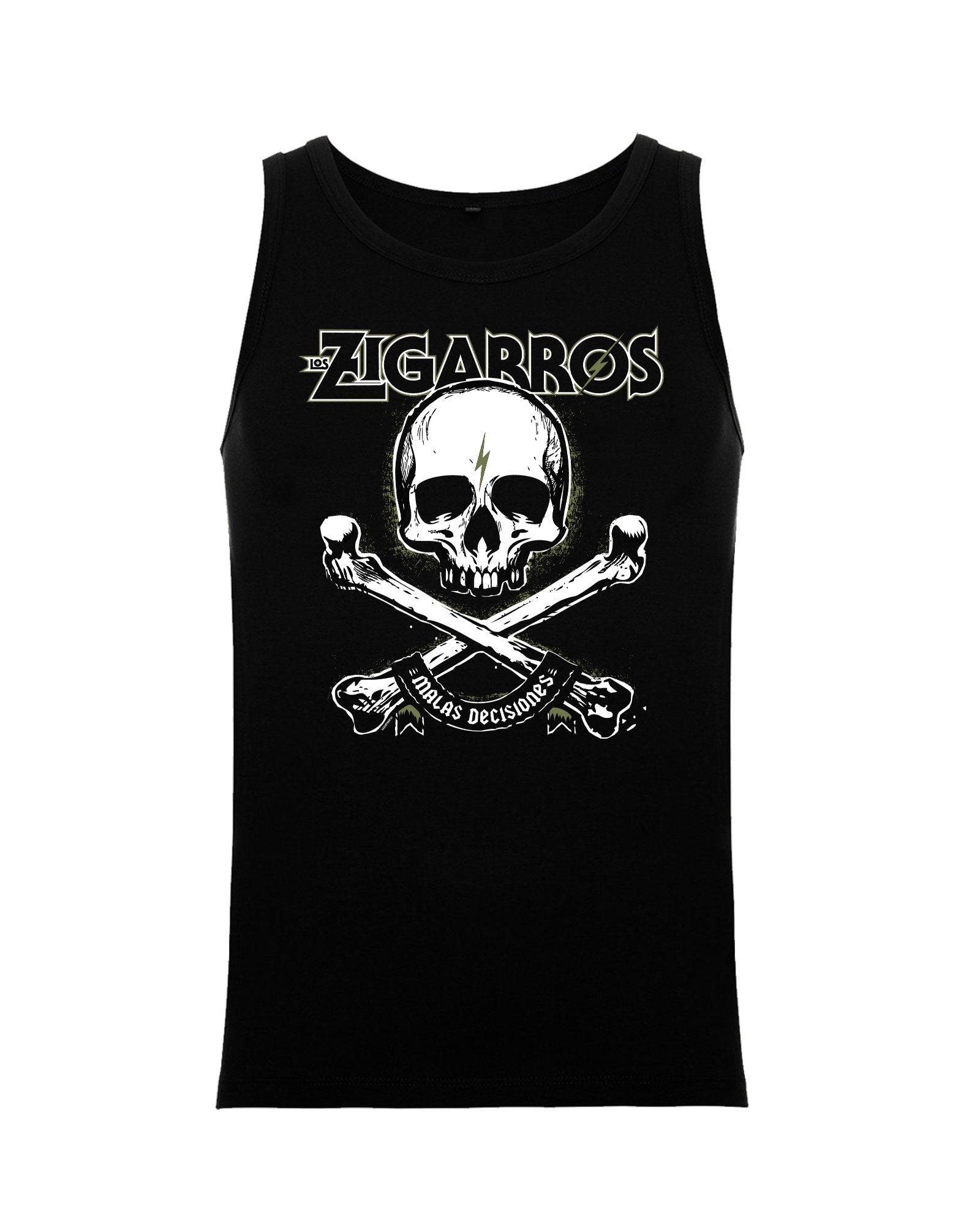 Camiseta Tirantes Calavera Hombre - Los Zigarros - Rocktud - Los Zigarros
