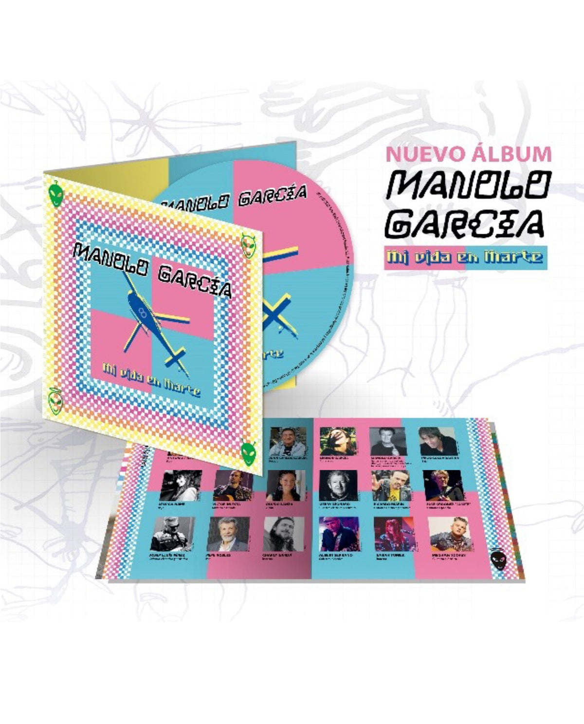 CD Digipack Libreto 20 Páginas MI VIDA EN MARTE - MANOLO GARCÍA - Rocktud - Rocktud