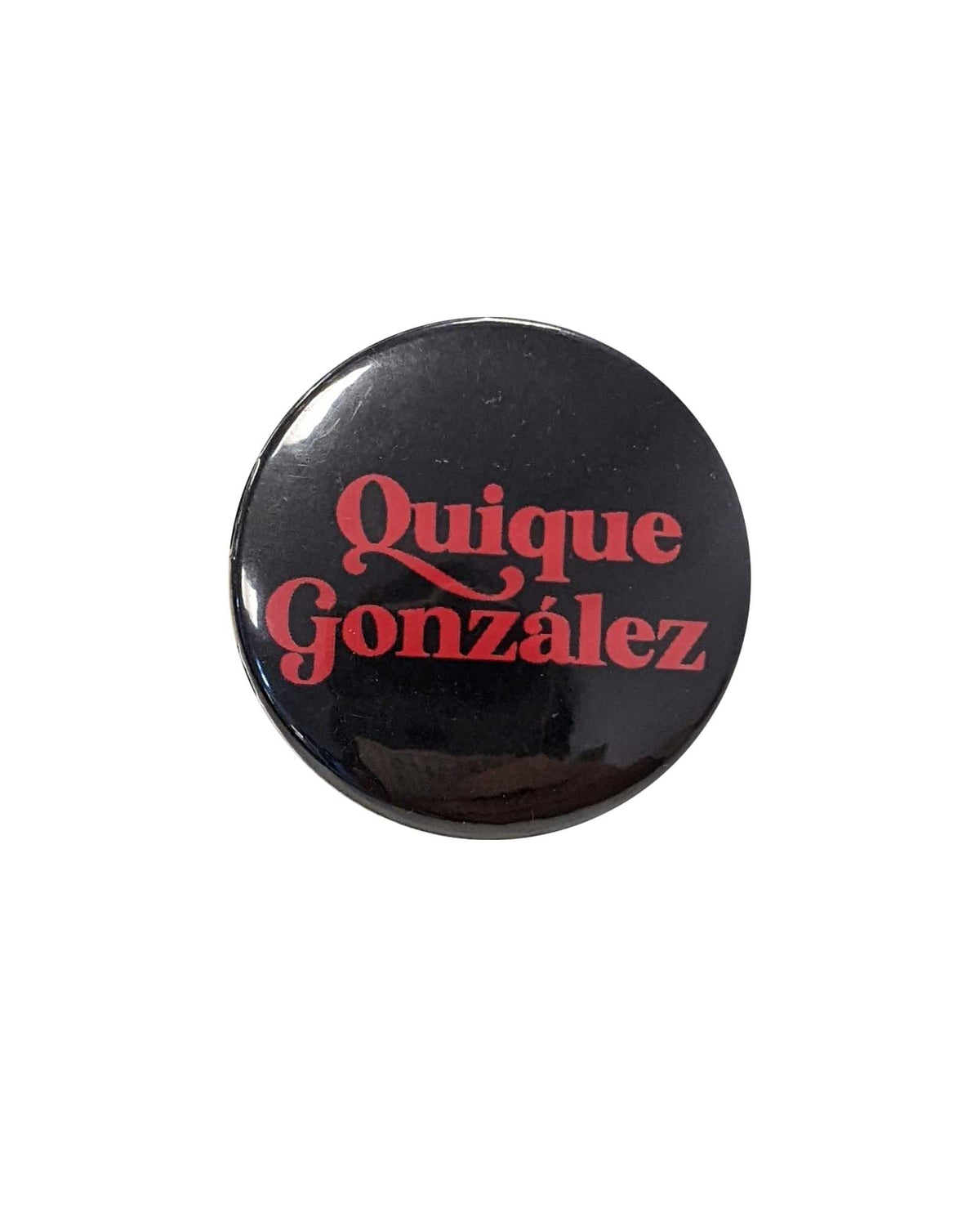 Chapa Logo Negra - Quique González - Rocktud - Quique González