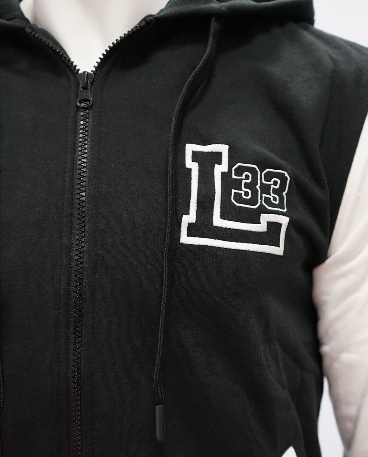Chaqueta Beisbolera Capucha Negra Loquillo - Rocktud - Loquillo