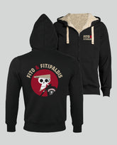 Chaqueta "Cadáver Edición Teatros" con borreguito Unisex - Negro - Rocktud - Fito y Fitipaldis
