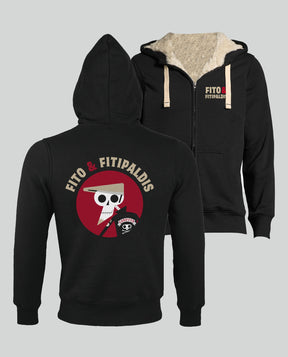 Chaqueta "Cadáver Edición Teatros" con borreguito Unisex - Negro - Rocktud - Fito y Fitipaldis