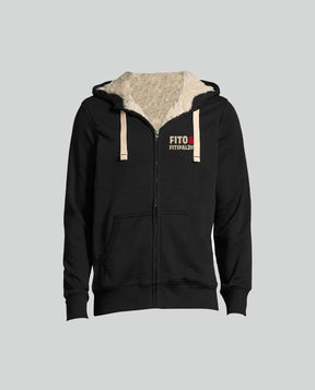 Chaqueta "Cadáver Edición Teatros" con borreguito Unisex - Negro - Rocktud - Fito y Fitipaldis