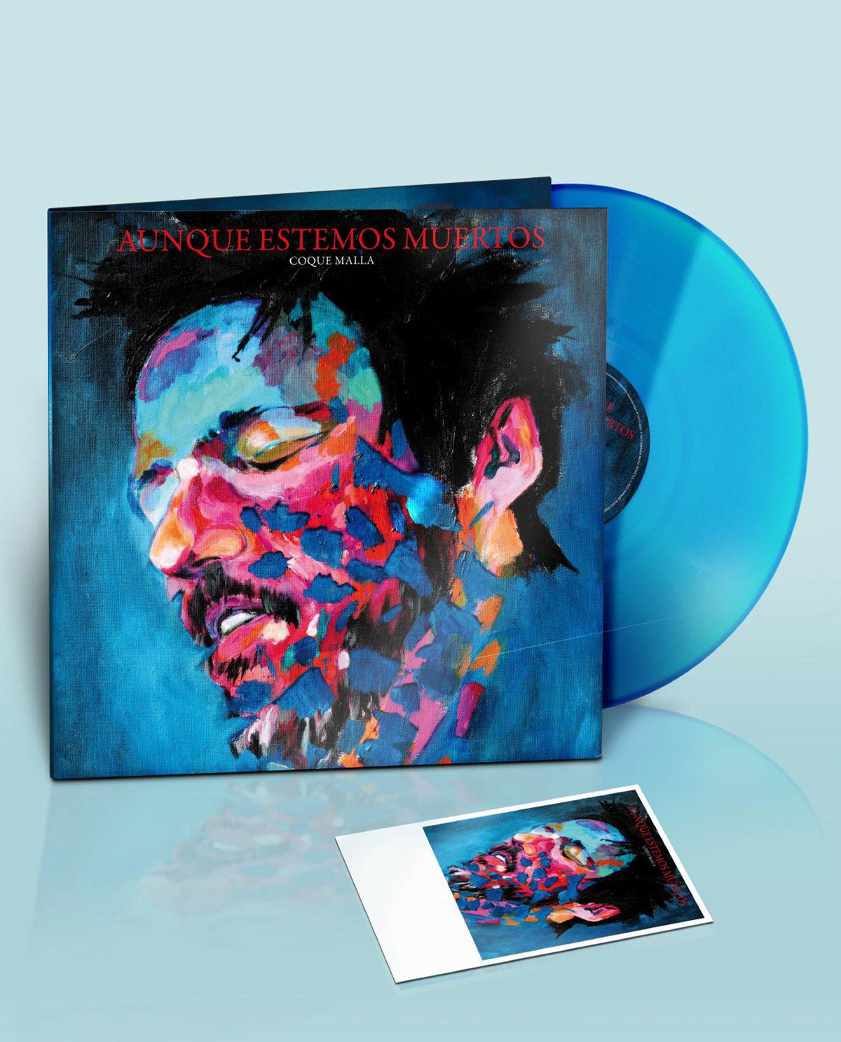 Coque Malla - LP Vinilo Azul + Postal Firmada "Aunque estemos muertos" - D2fy · Rocktud - Rocktud