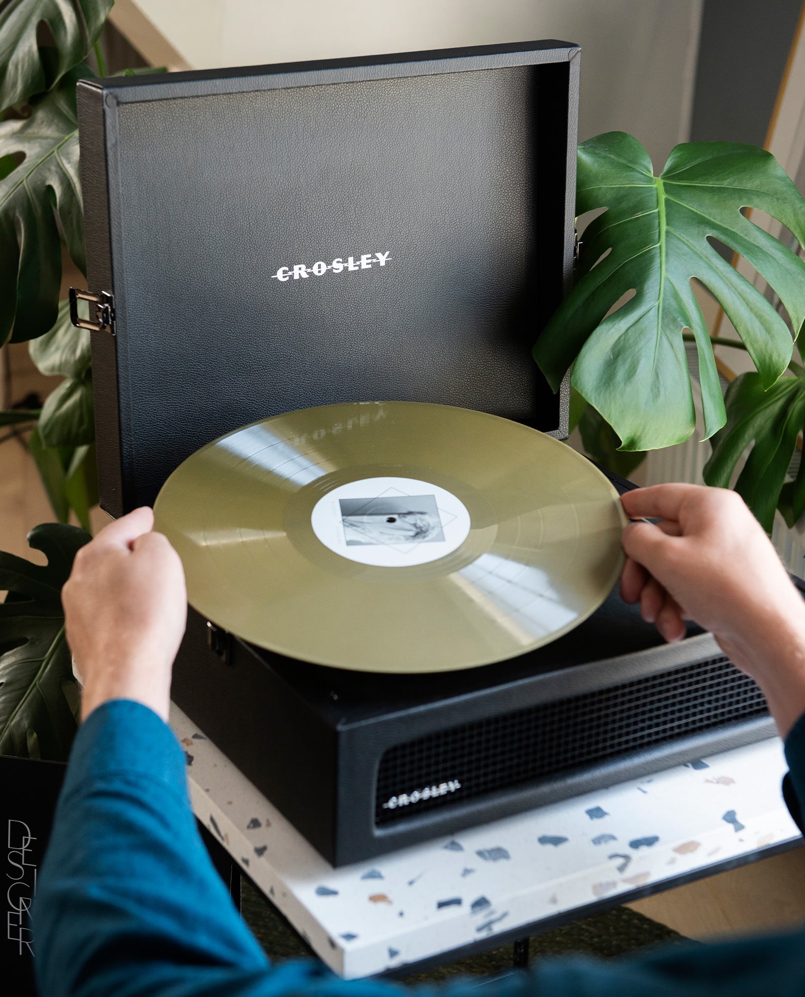 Crosley Tocadiscos Crosley Voyager Bluetooth Doble Negro