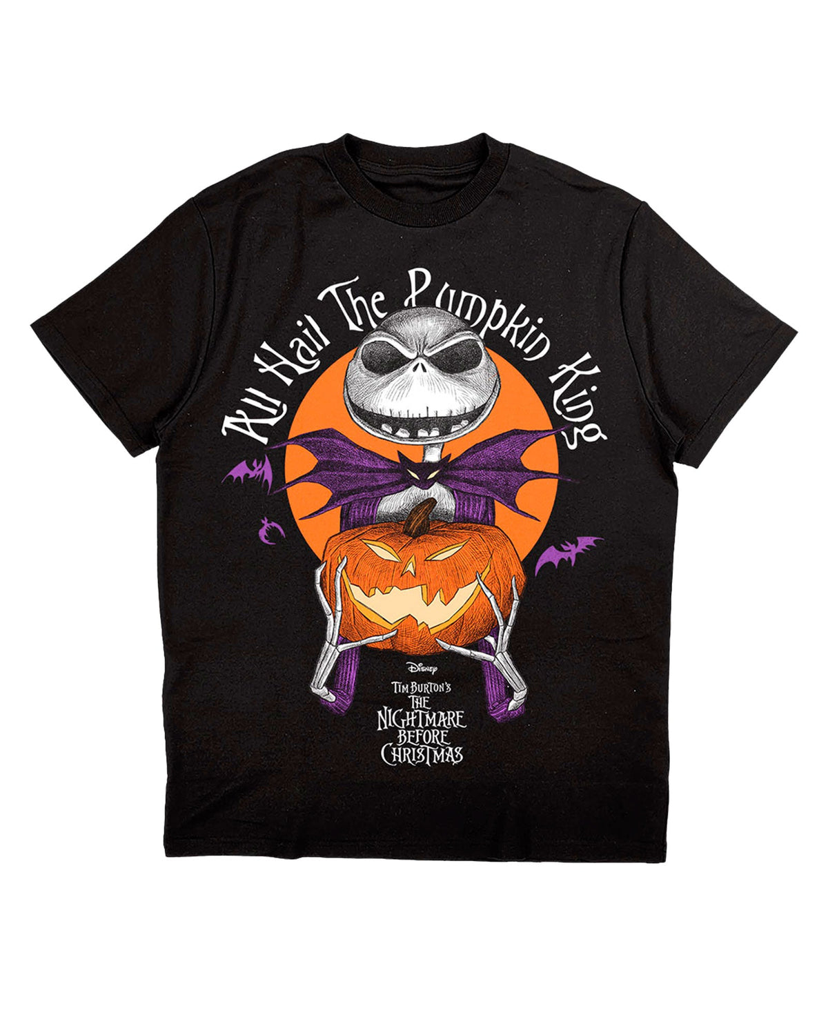 Disney - Camiseta "The Nightmare Before Christmas: All Hail the Pumpkin King" Unisex - D2fy · Rocktud - Rocktud
