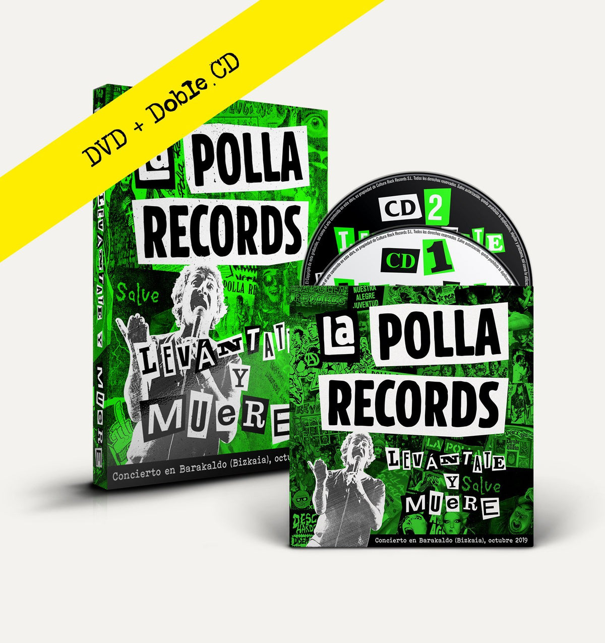 Doble CD + DVD La Polla Records "Levántate y Muere" - Rocktud - La Polla Records