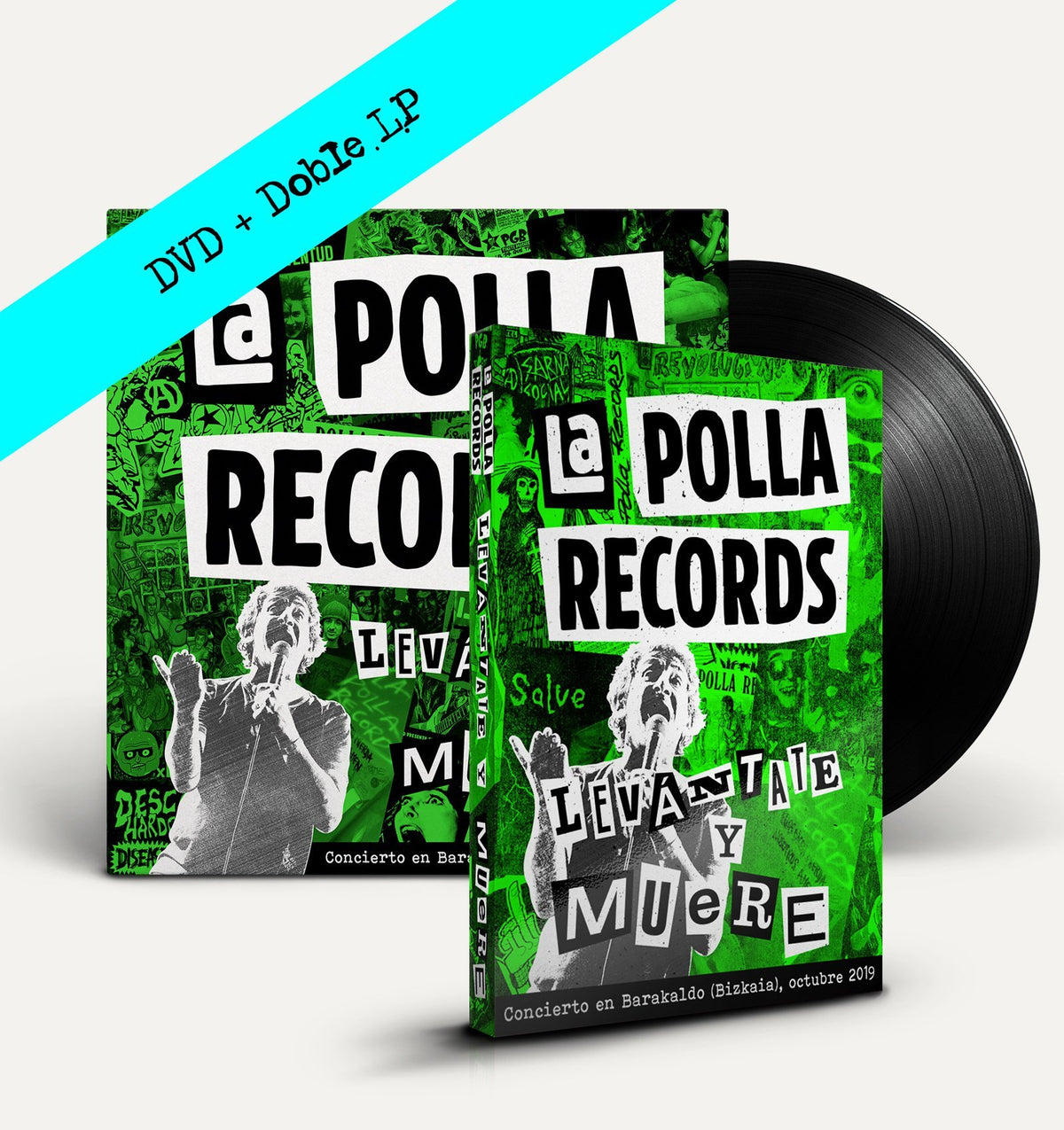 Doble LP + DVD La Polla Records "Levántate y Muere" - Rocktud - La Polla Records